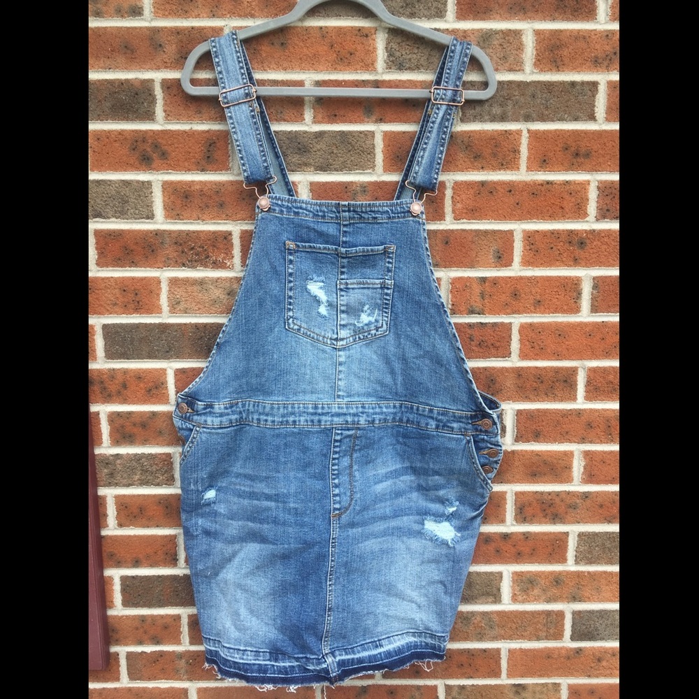 Maurices denim skirt overall
